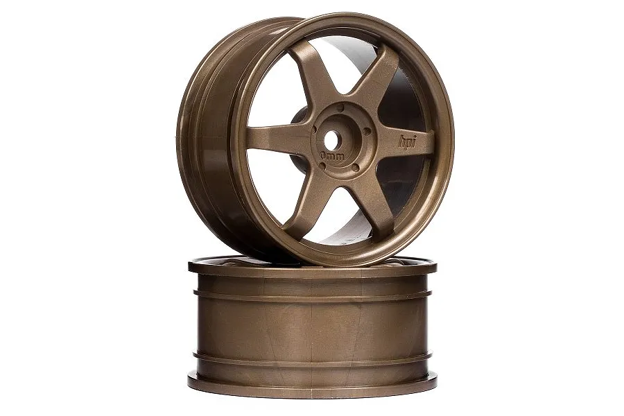 HPI 1.9&amp;quot; (0mm Off-Set) TE37 Bronze Rims 2Pcs image 9069