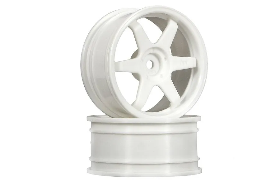 HPI 1.9&amp;quot; (3mm Off-Set) TE37 White Rims 2Pcs image 9073
