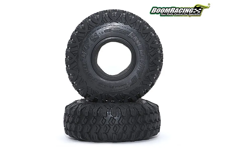 Boom Racing 1.9&amp;quot; Hustler XTreme MC2 Narrow Snail Slime Compound Crawler Tyres 2Pcs image 90789