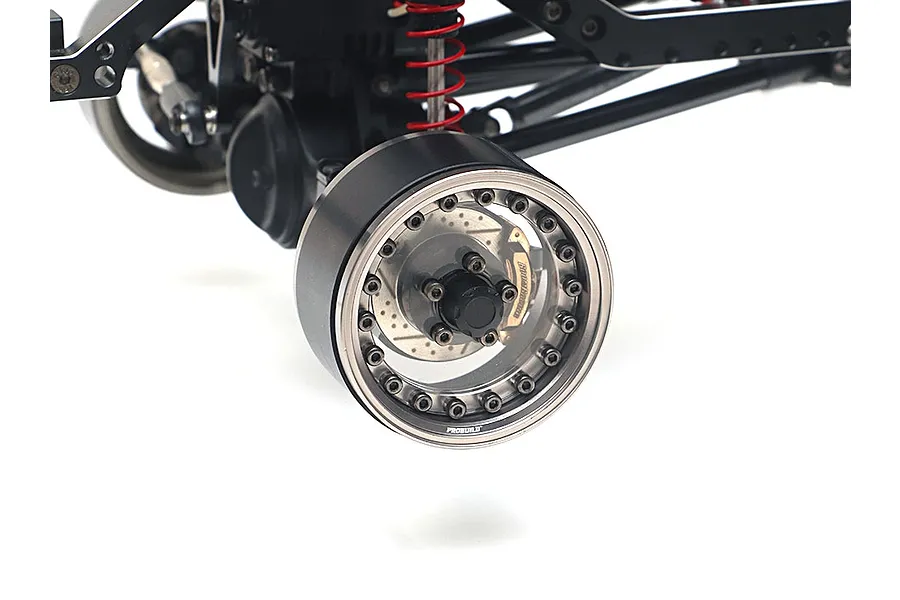 Boom Racing 1.9&amp;quot; Clear/Bronze CAL 5-Lug Adjustable Offset Beadlock Rims 2Pcs image 90818