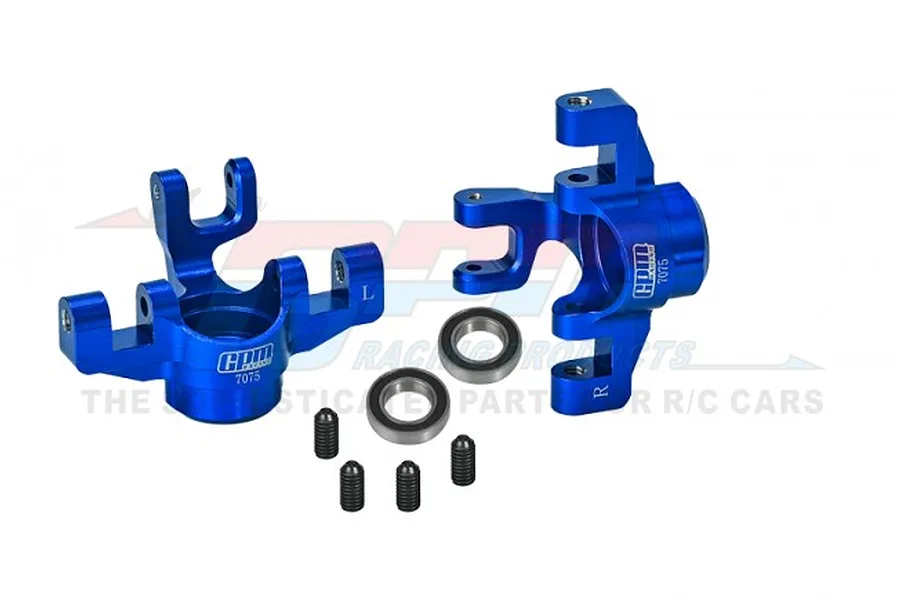 GPM Blue Aluminium Steering Hubs 2Pcs image 90946