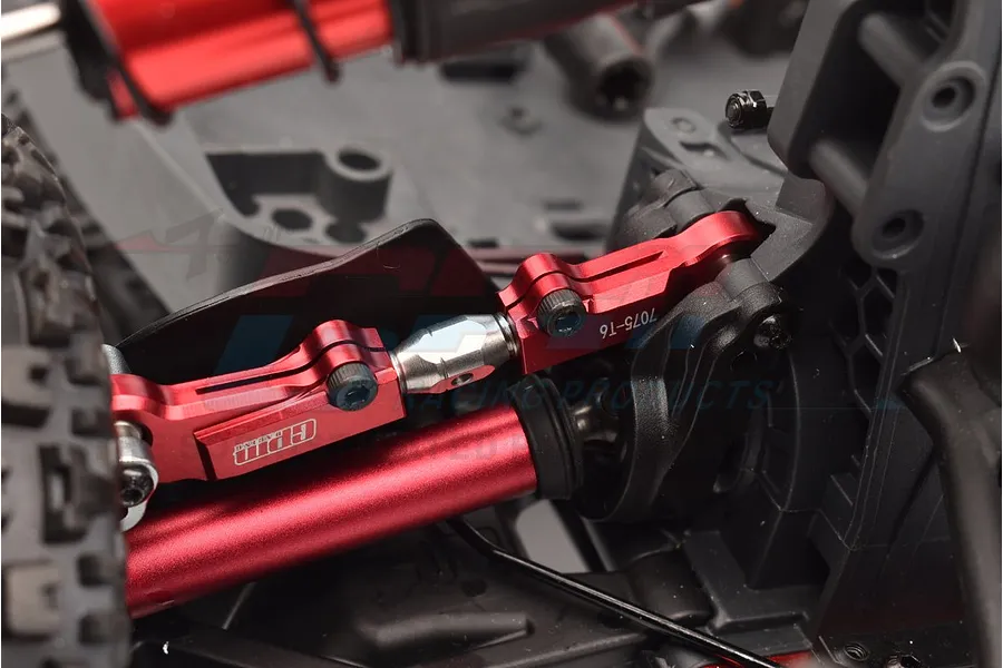 GPM Red Aluminium &amp;amp; Stainless Steel Rear Upper Links 2Pcs image 2