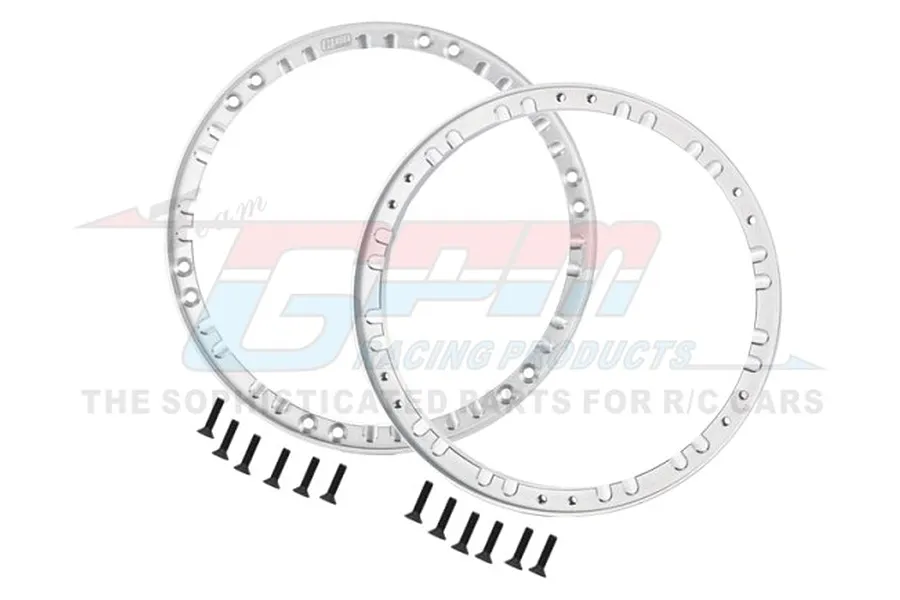 GPM Silver Aluminium Rear Wheel Reinforcement Rings 2Pcs image 91034