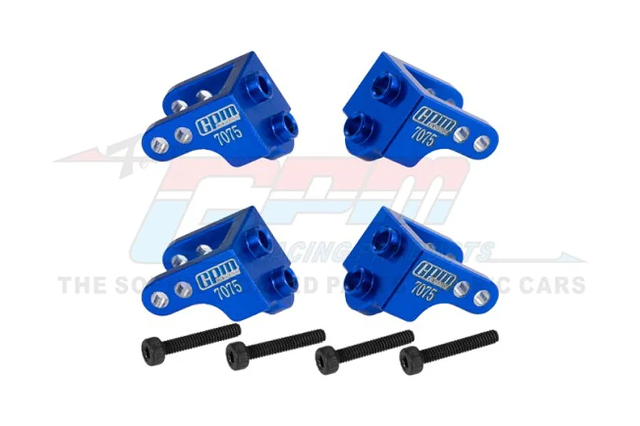 GPM Blue Aluminium Upper Shock Mounts 4Pcs image 91045