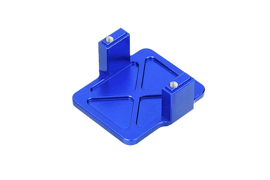 GPM Blue Aluminium Servo Mount/Radio Deck image 91086