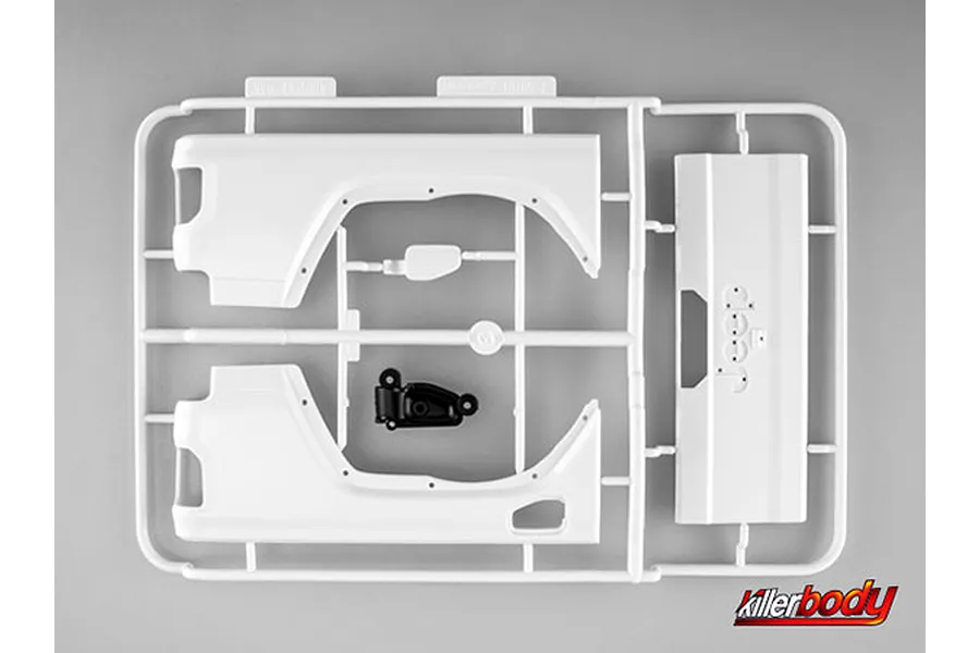 Killerbody 1/10 Rear Fender Skirts &amp;amp; Tank Cap/Cover Parts Set image 91133