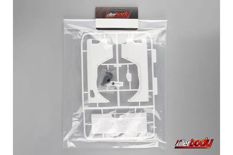 Killerbody 1/10 Rear Fender Skirts &amp;amp; Tank Cap/Cover Parts Set image 91134