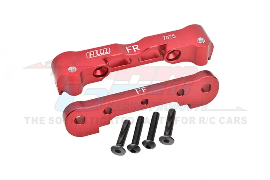 GPM Red Aluminium Front Lower Suspension Mounts 2Pcs image 91159