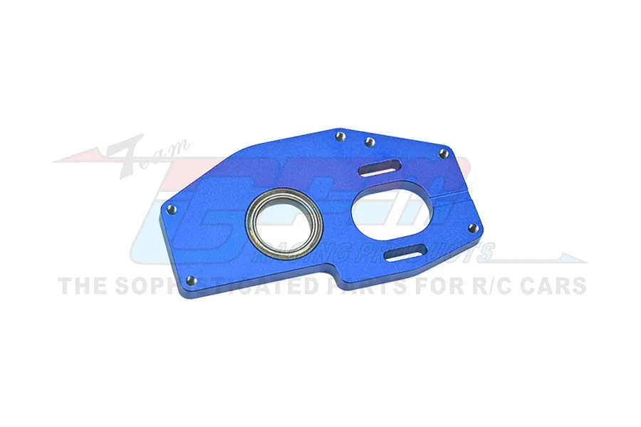 GPM Blue Aluminium Centre Diff Motor Mounting Plate image 2