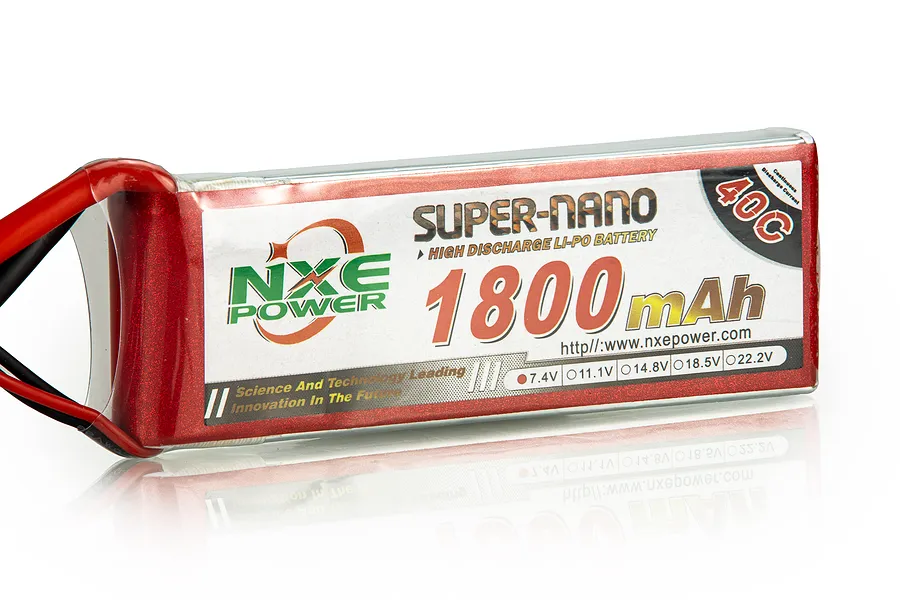 NXE 7.4V 1800mAh 40C Soft Case LiPo Battery image 91228