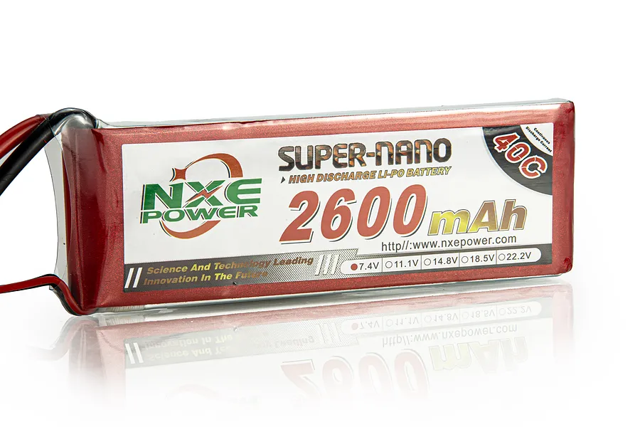 NXE 7.4V 2600mAh 40C Soft Case LiPo Battery image 91230