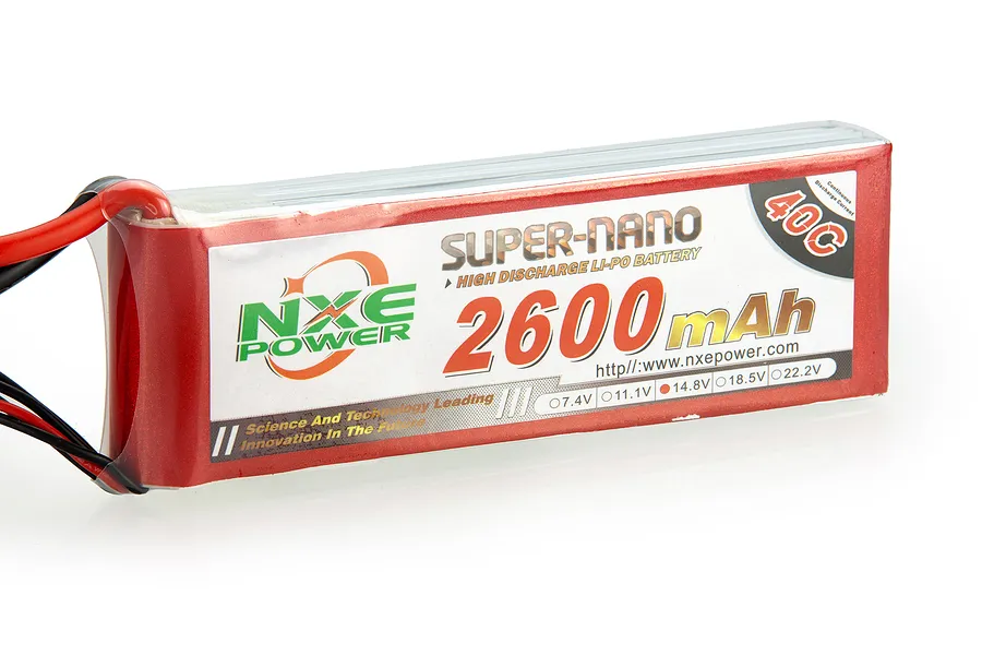 NXE 14.8V 2600mAh 40C Soft Case LiPo Battery image 91232