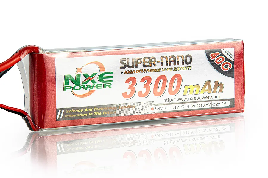 NXE 7.4V 3300mAh 40C Soft Case LiPo Battery image 91235