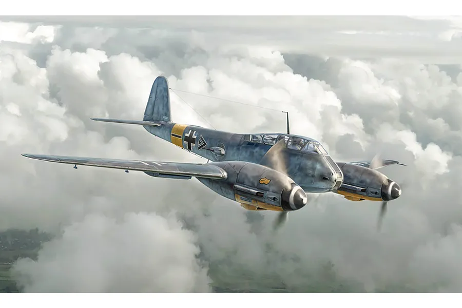 Italeri 1/72 Me-410 A-1 “Hornisse” Scaled Plastic Model Kit image 91244