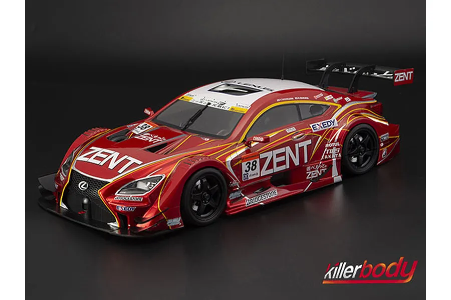 Killerbody 1/10 Zent Cerumo Lexus RC F Unpainted Body Shell - Clear image 91349