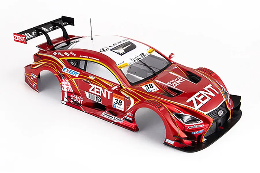 Killerbody 1/10 Zent Cerumo Lexus RC F Painted Body Shell - Red image 91355