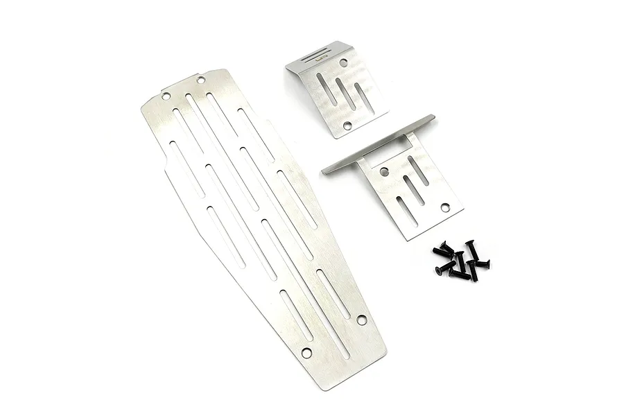 Yeah Racing 1/10 Stainless Steel Chassis Skid Plate Set image 91384