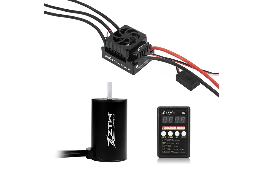 ZTW Beast G2 SL 80A ESC &amp;amp; 3660 3000Kv Brushless Motor Combo image 91526
