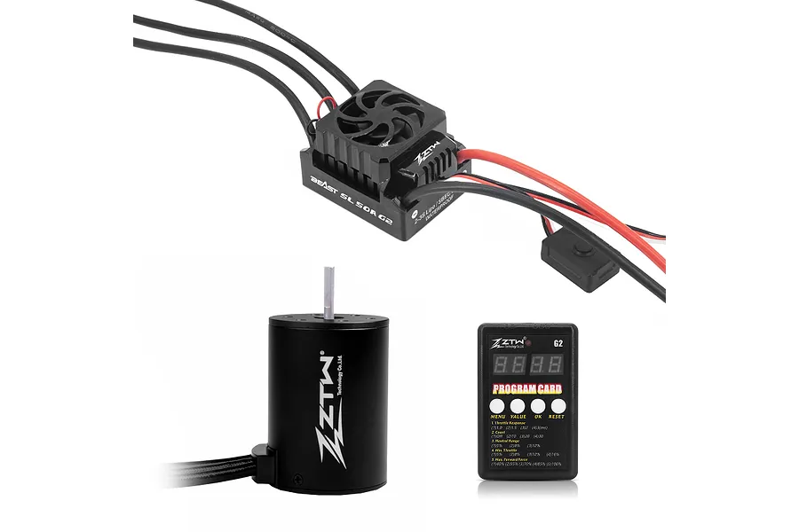 ZTW Beast G2 SL 50A ESC &amp;amp; 3650 2950Kv Brushless Motor Combo image 91529