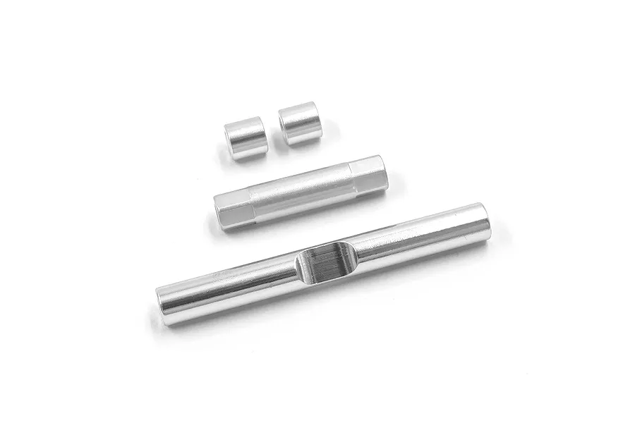 Yeah Racing Silver Aluminium Front &amp;amp; Rear Damper Brace image 1