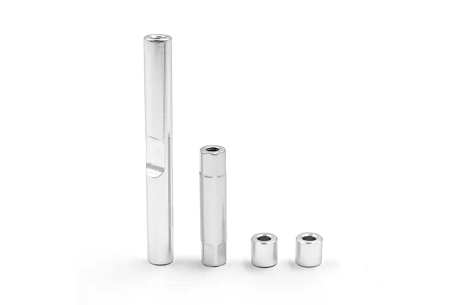 Yeah Racing Silver Aluminium Front &amp;amp; Rear Damper Brace image 3