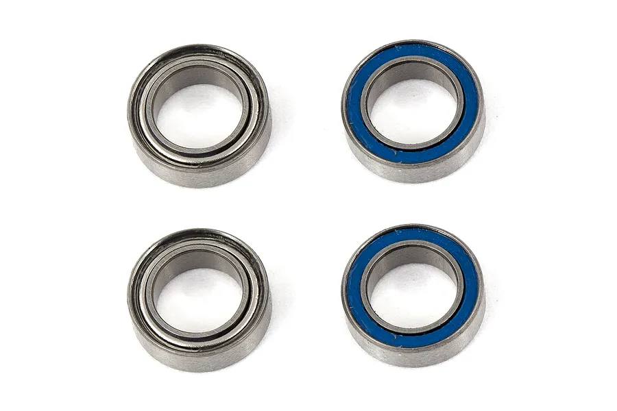Factory Team 5x8x2.5mm Metal &amp;amp; Rubber Shielded Ball Bearings 4Pcs image 91854