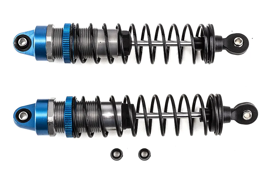 Team Associated Aluminium Adjustable Front Shocks 2Pcs - Blue/Gunmetal image 91864