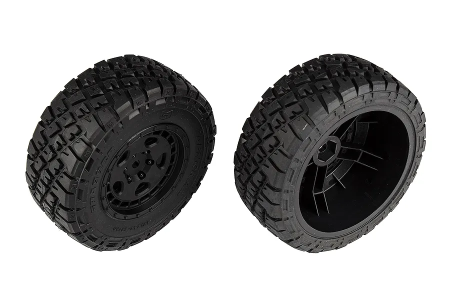 Team Associated 2.2/3.0&amp;quot; Pro4 SC10 Tyres On Fifteen52 Black Rims - Glued Wheels 2Pcs image 91870