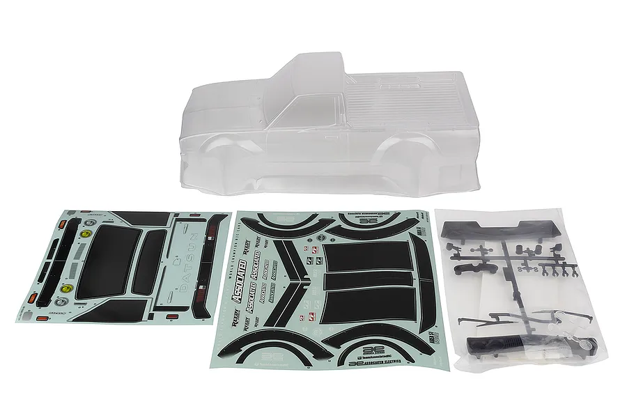 Team Associated 1/10 Datsun 620 Unpainted Body Shell - Clear image 91925