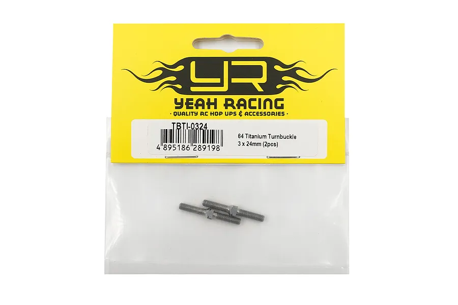 Yeah Racing 64 Titanium 3x34mm Turnbuckles 2Pcs image 2
