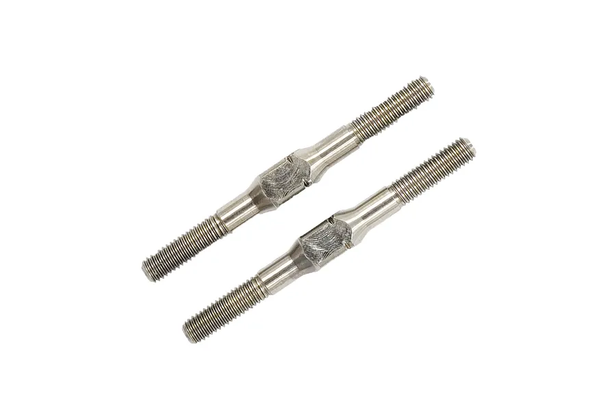 Two Yeah Racing 64 Titanium 3x36mm turnbuckles shown against a white background.