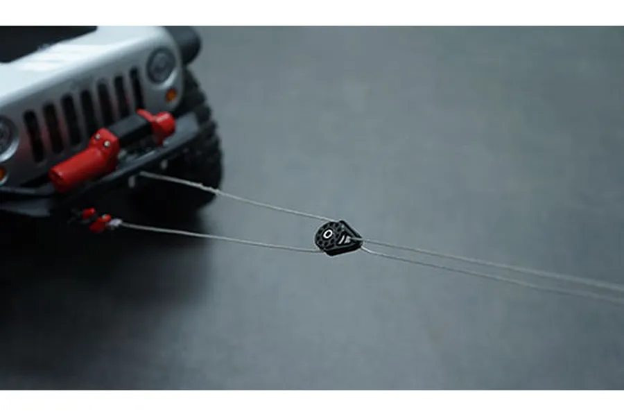 Yeah Racing Silver Heavy Duty Steel Winch Snatch Block image 3