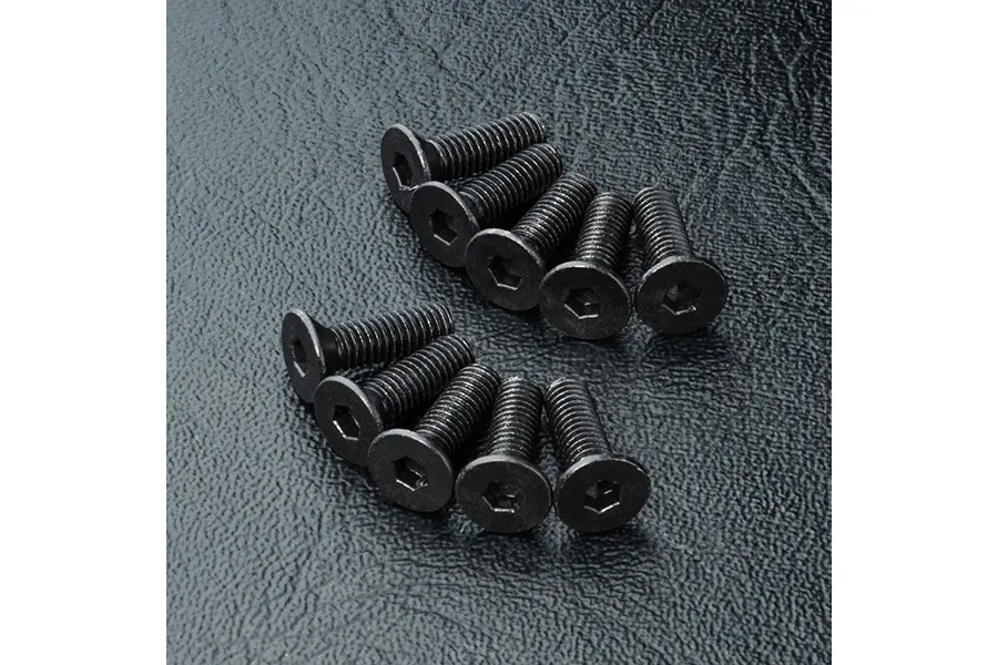 MST 3x10mm Fine Thread Countersunk Head Screws 10Pcs image 92038