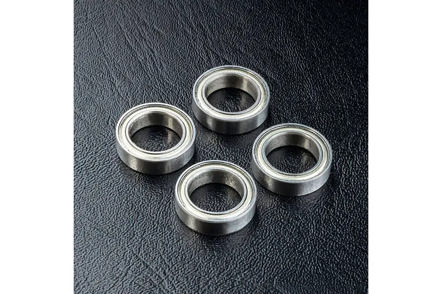 MST 10x15x4.5mm Metal Shielded Ball Bearings 4Pcs image 92045