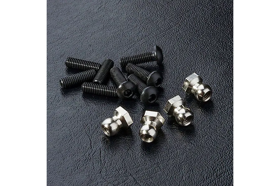 MST Pivot Ball, Button Head &amp;amp; Fine Thread Grub Screw Set 12Pcs image 92051