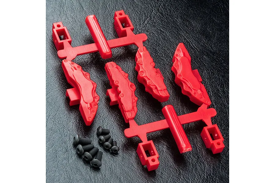 MST Red Enlarged Brake Calipers w/Screws 4Pcs image 92054