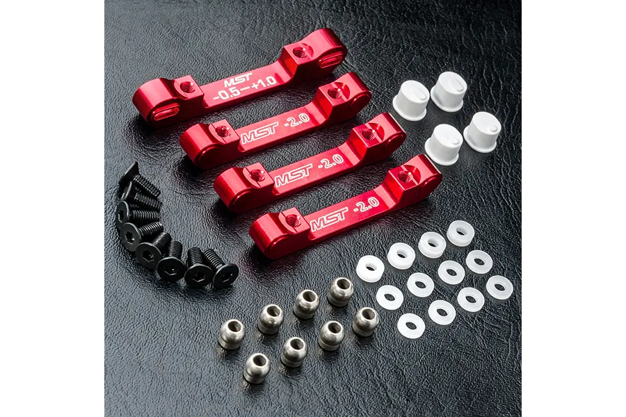 MST Red Aluminium Suspension Arm Mount Set image 92125