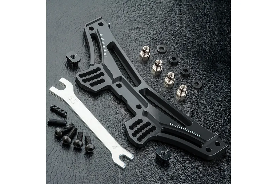 MST Black Aluminium Rear Shock Mount Set w/Adjustment Tool image 92127