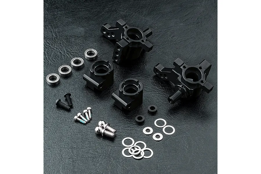 MST Black Aluminium Rear Hub Set image 92178