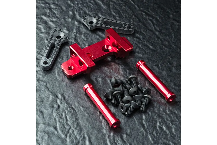 MST Red Aluminium Adjustable V2 Front Connection Mount image 92197