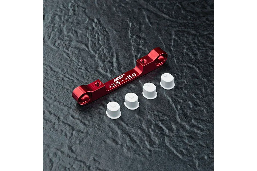 MST Red Aluminium Adjustable (+3.5/+5) Suspension Arm Mount image 92203