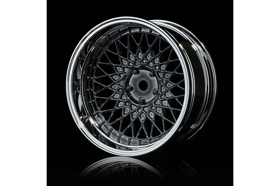 MST 1.9&amp;quot; 501 Off-Set Changeable Silver/Silver Black Rims 4Pcs image 92266