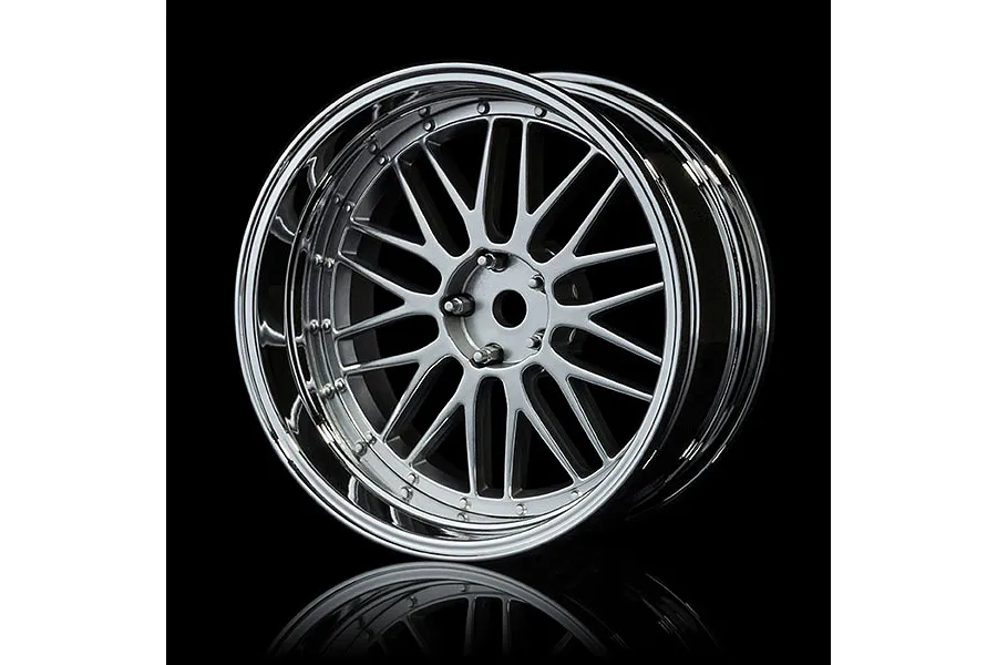 MST 1.9&amp;quot; S-FS LM Off-Set Changeable Silver/Flat Silver Rims 4Pcs image 92267