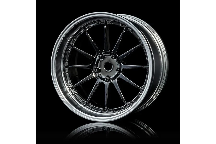 MST 1.9&amp;quot; 21 Off-Set Changeable Flat Silver/Silver Black Rims 4Pcs image 1