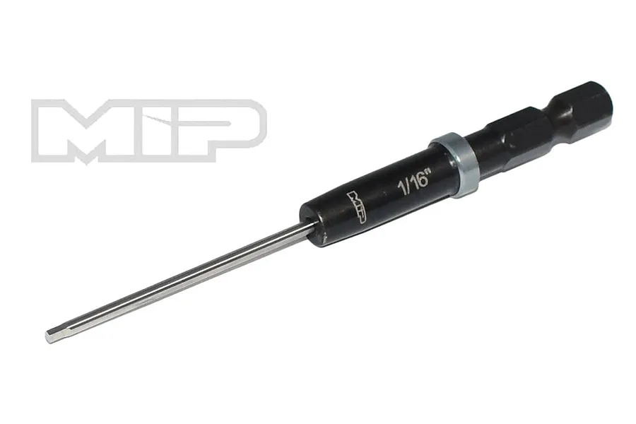 MIP 1/16 inch G2 Speed Tip hex driver bit with a black handle and silver tip against a white background.