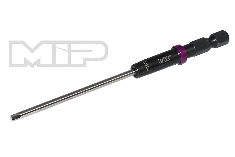 MIP 3/32 inch G2 Speed Tip hex driver bit with a black handle, purple ring, and silver tip against a white background.