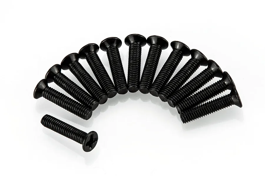 HSP 3X14mm Fine Thread Countersunk Head Screws 13Pcs image 9246