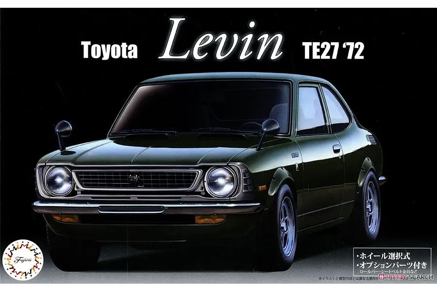 Fujimi 1/24 1972 Toyota TE27 Levin Scaled Plastic Model Kit image 1