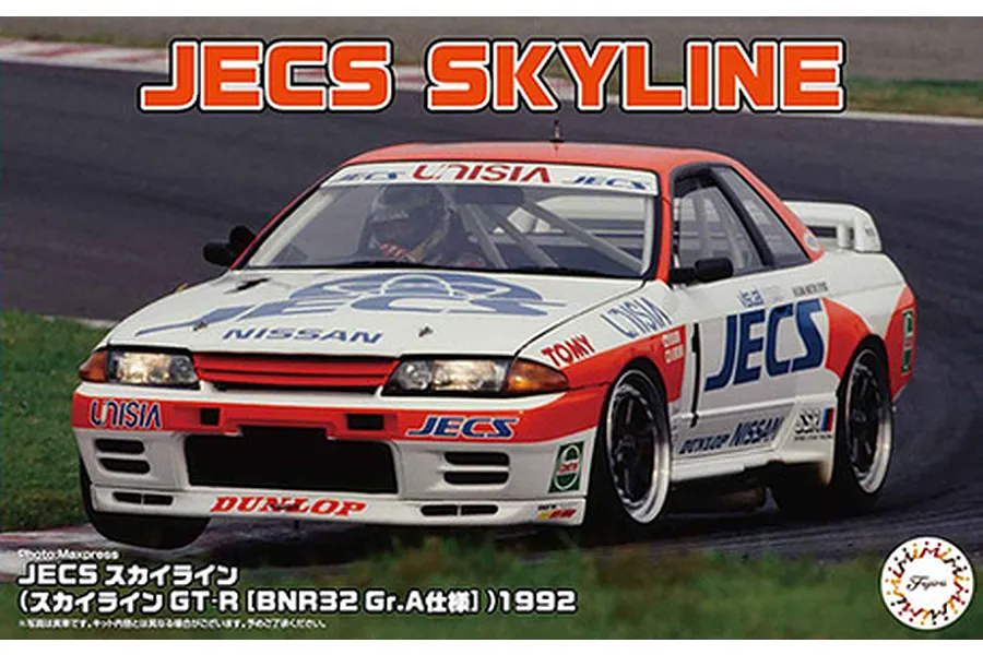 Fujimi 1/24 1992 Nissan R32 &amp;quot;JECS&amp;quot; Skyline GT-R Scaled Plastic Model Kit image 1