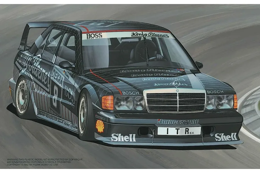 Fujimi 1/24 Mercedes-Benz &amp;quot;Boss&amp;quot; 190E 2.5-16 Evolution II Scaled Plastic Model Kit image 92617